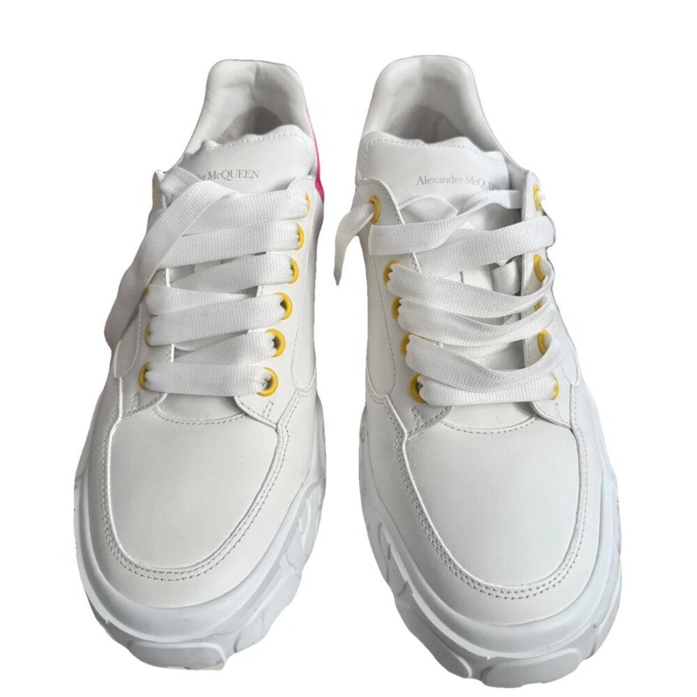 Alexander McQueen white tennis shoes